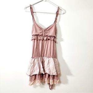 Beautiful Pink Detailed Dress - Size: S